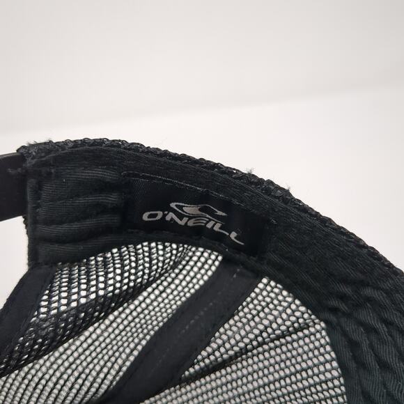 O'Neill Snapback Trucker Hat Black One Size Adjustable Mesh Back Authentic Camo - Picture 9 of 9